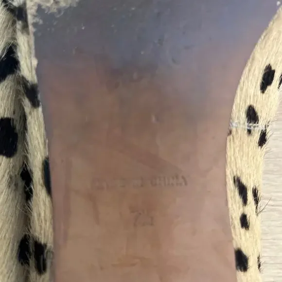 Madewell Teddy Calf Hair Leopard Animal Print Loafer Size 7.5 Brown Black Prep - Picture 7 of 7